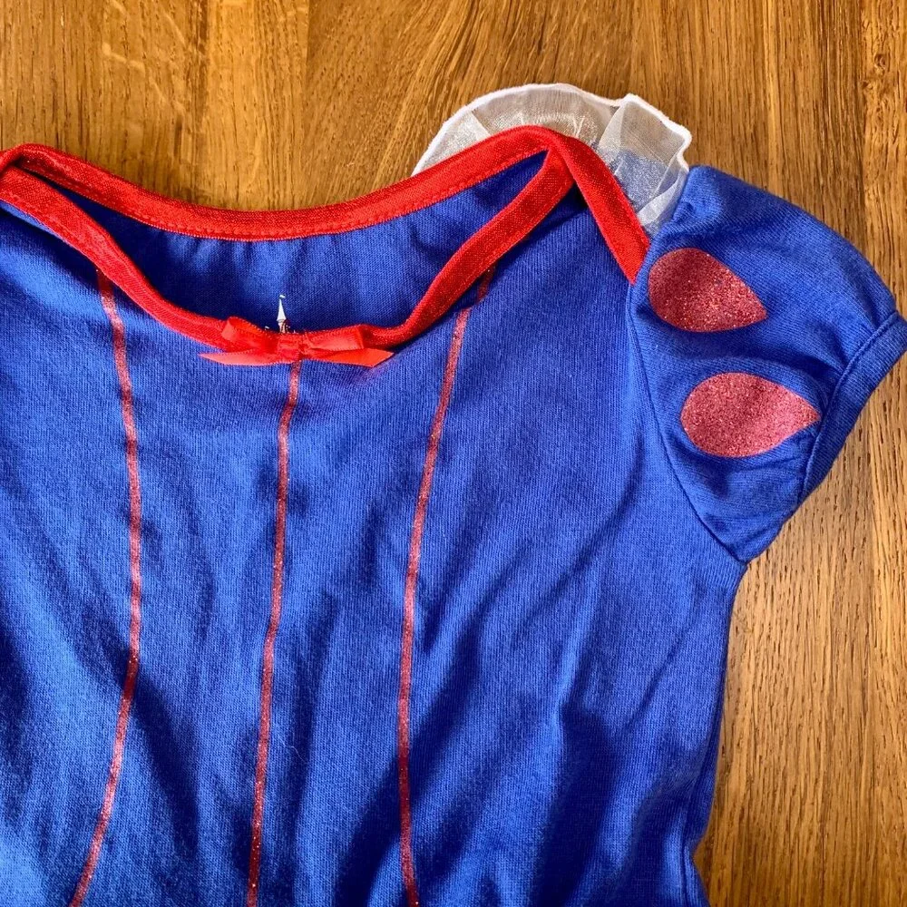 DISNEY PARKS Snow White Costume Baby Girl 12-18 Girls Halloween Bodysuit Dress - Picture 6 of 6